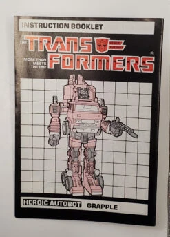 Hasbro Transformers (1985) Grapple Instruction Booklet And Tech Specs -Hasbro 20230706 131321 49975.1688667649