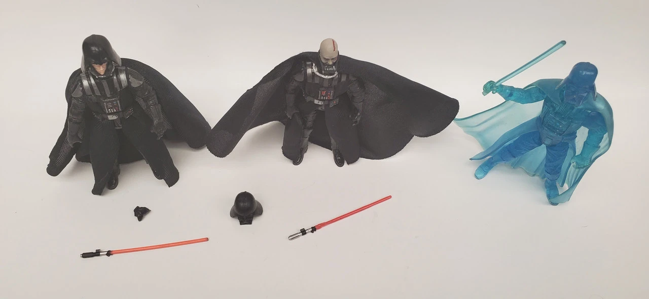 Hasbro Star Wars Darth Vader, Luke Dagobah Vision, Vader Hologram Action Figure Lot (No Package) 7 Hasbro Star Wars Darth Vader, Luke Dagobah Vision, Vader Hologram Action Figure Lot (No Package) - Image 5