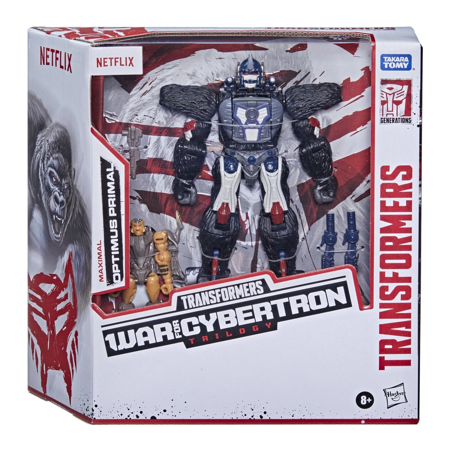 Hasbro Transformers Generations Netflix War For Cybertron: Trilogy Voyager Optimus Primal And Core Rattrap Action Figure Exclusive 7 Hasbro Transformers Generations Netflix War For Cybertron: Trilogy Voyager Optimus Primal And Core Rattrap Action Figure Exclusive - Image 5