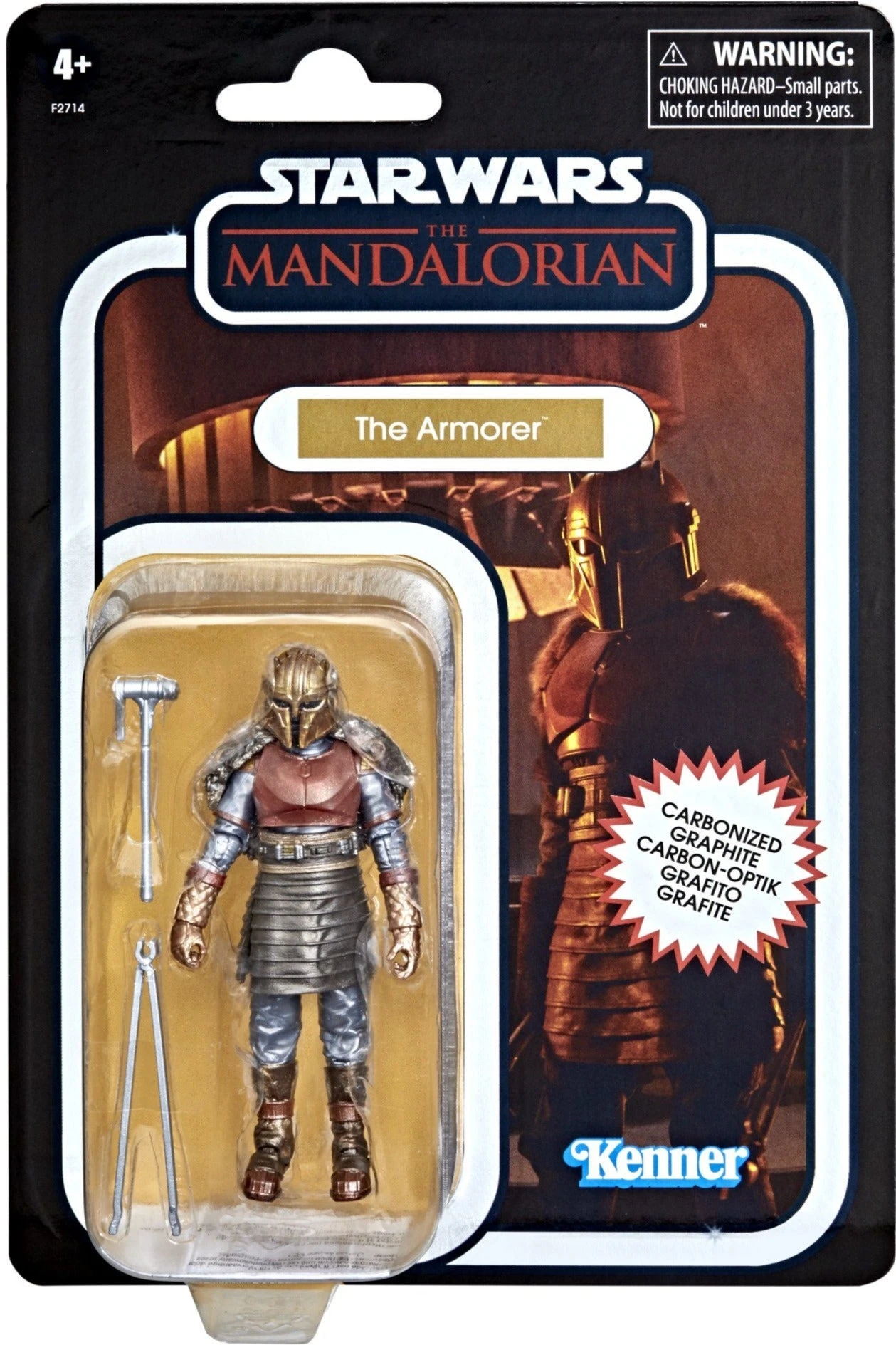 Hasbro Star Wars Vintage Collection The Armorer Carbonized F2714 3.75" Action Figure 5 Hasbro Star Wars Vintage Collection The Armorer Carbonized F2714 3.75" Action Figure - Image 3