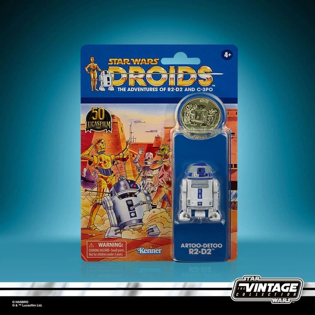 Hasbro Star Wars Vintage Collection Droids Cartoon Artoo-Detoo (R2-D2) 3.75" Action Figure 7 Hasbro Star Wars Vintage Collection Droids Cartoon Artoo-Detoo (R2-D2) 3.75" Action Figure - Image 5