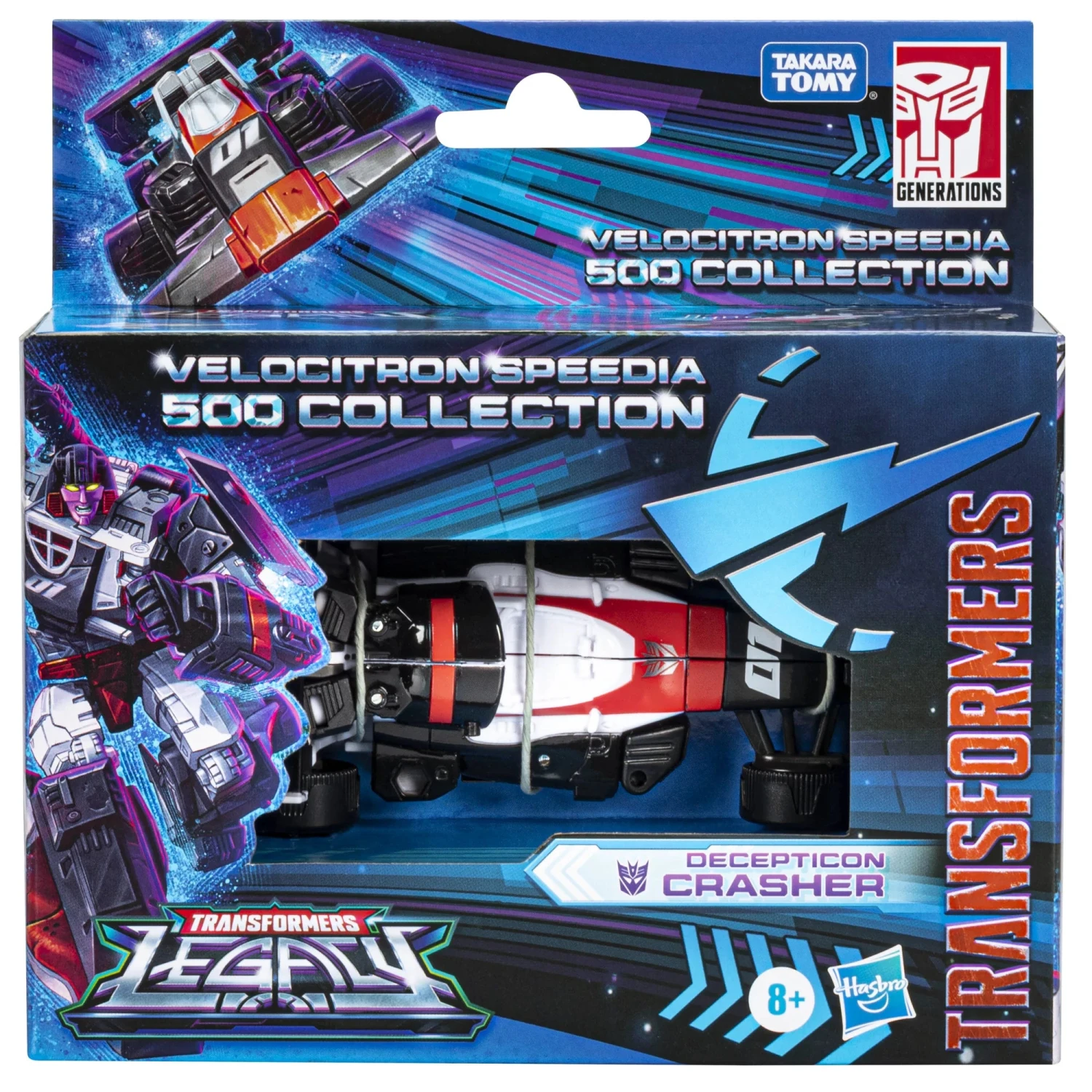 Hasbro Transformers Legacy Velocitron Speedia 500 Collection Deluxe Decepticon Crasher Action Figure 5 Hasbro Transformers Legacy Velocitron Speedia 500 Collection Deluxe Decepticon Crasher Action Figure - Image 3