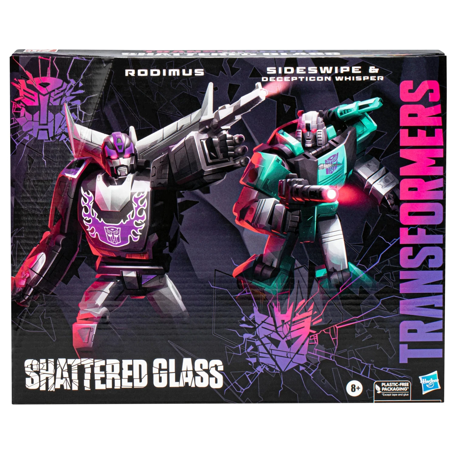 Hasbro Transformers Generations Shattered Glass Voyager Rodimus And Deluxe Sideswipe & Decepticon Whisper Action Figure 2 Pack 5 Hasbro Transformers Generations Shattered Glass Voyager Rodimus And Deluxe Sideswipe & Decepticon Whisper Action Figure 2 Pack - Image 3