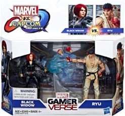 Hasbro Marvel Gamerverse Vs. Capcom Black Widow Vs. Ryu 2-Pack