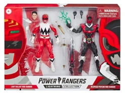Hasbro Power Rangers Lost Galaxy Red Ranger Vs Psycho Red Ranger 6" Action Figure