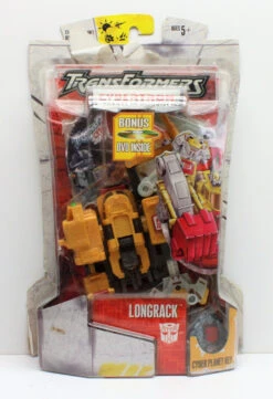 Hasbro Transformers Cybertron Robots In Disguise Longrack With DVD (OPEN PACKAGE)