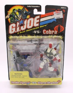 Hasbro GI Joe Vs Cobra Snake Eyes Vs Storm Shadow Action Figure 3.75 Inches