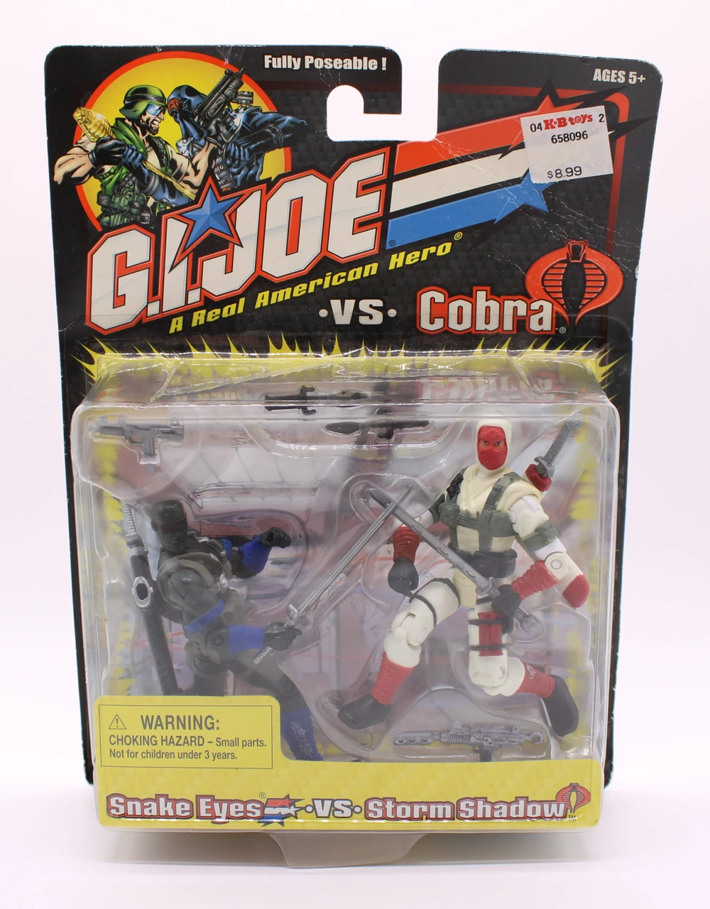 Hasbro GI Joe Vs Cobra Snake Eyes Vs Storm Shadow Action Figure 3.75 Inches 3 Hasbro GI Joe Vs Cobra Snake Eyes Vs Storm Shadow Action Figure 3.75 Inches
