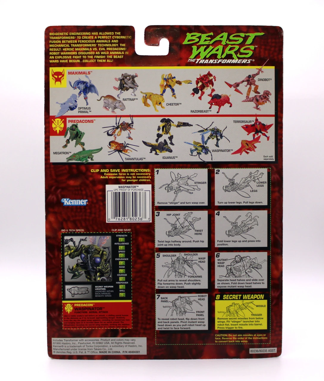 Hasbro Transformers Beast Wars Deluxe Waspinator 7 Hasbro Transformers Beast Wars Deluxe Waspinator - Image 5