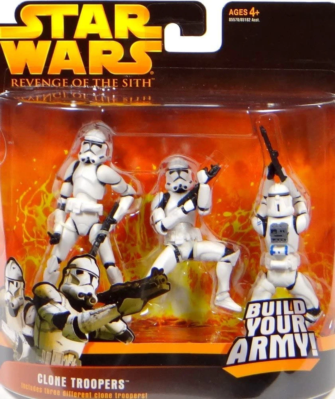 Hasbro Revenge Of The Sith Clone Troopers 3 Pack (Blue) 3 Hasbro Revenge Of The Sith Clone Troopers 3 Pack (Blue)